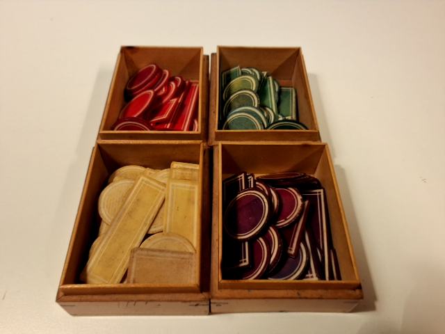 Vintage mini rouletten med spillemærker